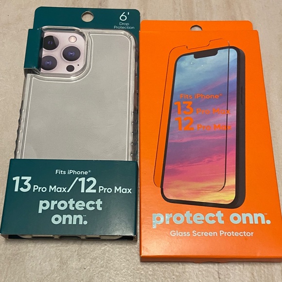 Other - Clear Phone Case for iPhone 13 Pro Max/12 Pro Max and screen protectors.